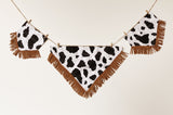 Cow Print Fringe Bandana