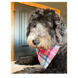 Flannel Plaid Winter Dog Scarf