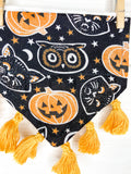 Halloween Owls, Black Cats & Pumpkins