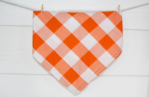 Orange Buffalo Plaid