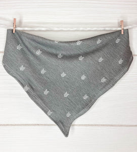 Gray Arrow Print in Super Soft Jersey Knit