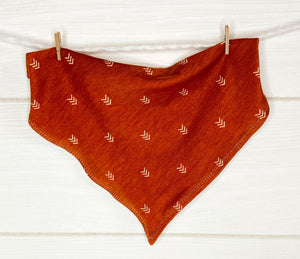 Orange Arrow Print in Super Soft Jersey Knit